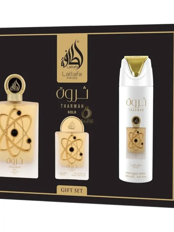Tharwah Gold 3 Pcs Gift Set
