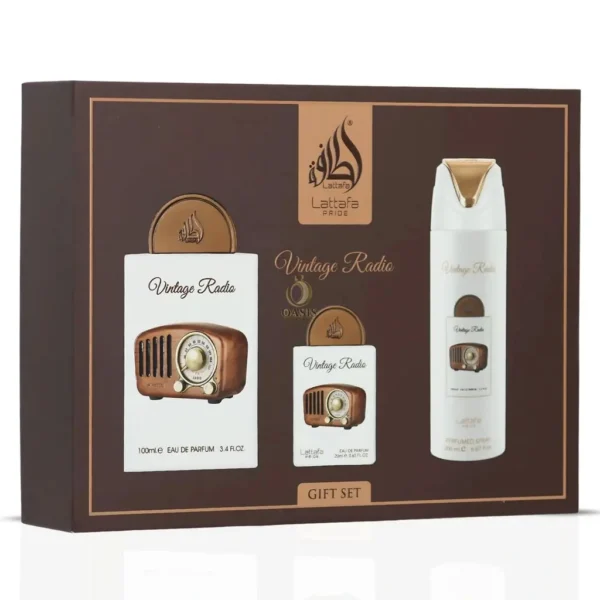 Vintage Radio 3 Pcs Gift Set